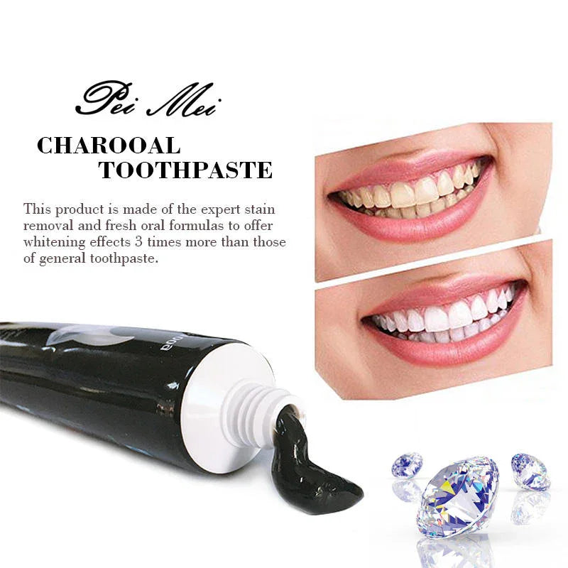 Pei Mei 3D Brightening Charcoal Toothpaste - 100g