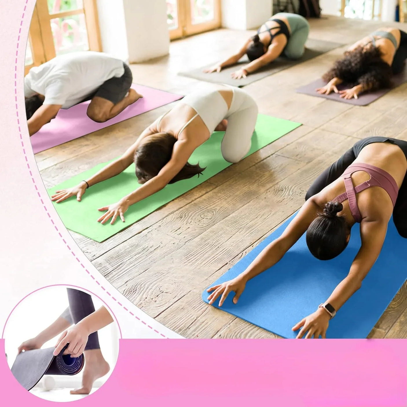 Eva Yoga Fitness Mat 5mm - 61CM × 173CM