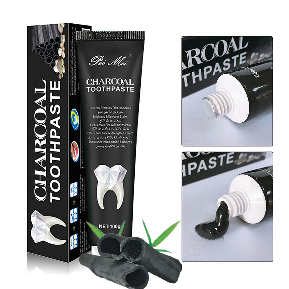 Pei Mei 3D Brightening Charcoal Toothpaste - 100g