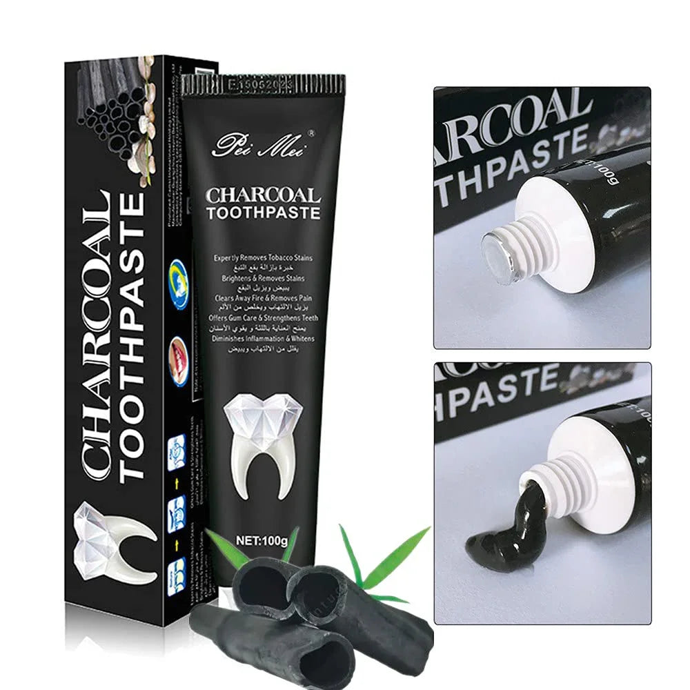 Pei Mei 3D Brightening Charcoal Toothpaste - 100g