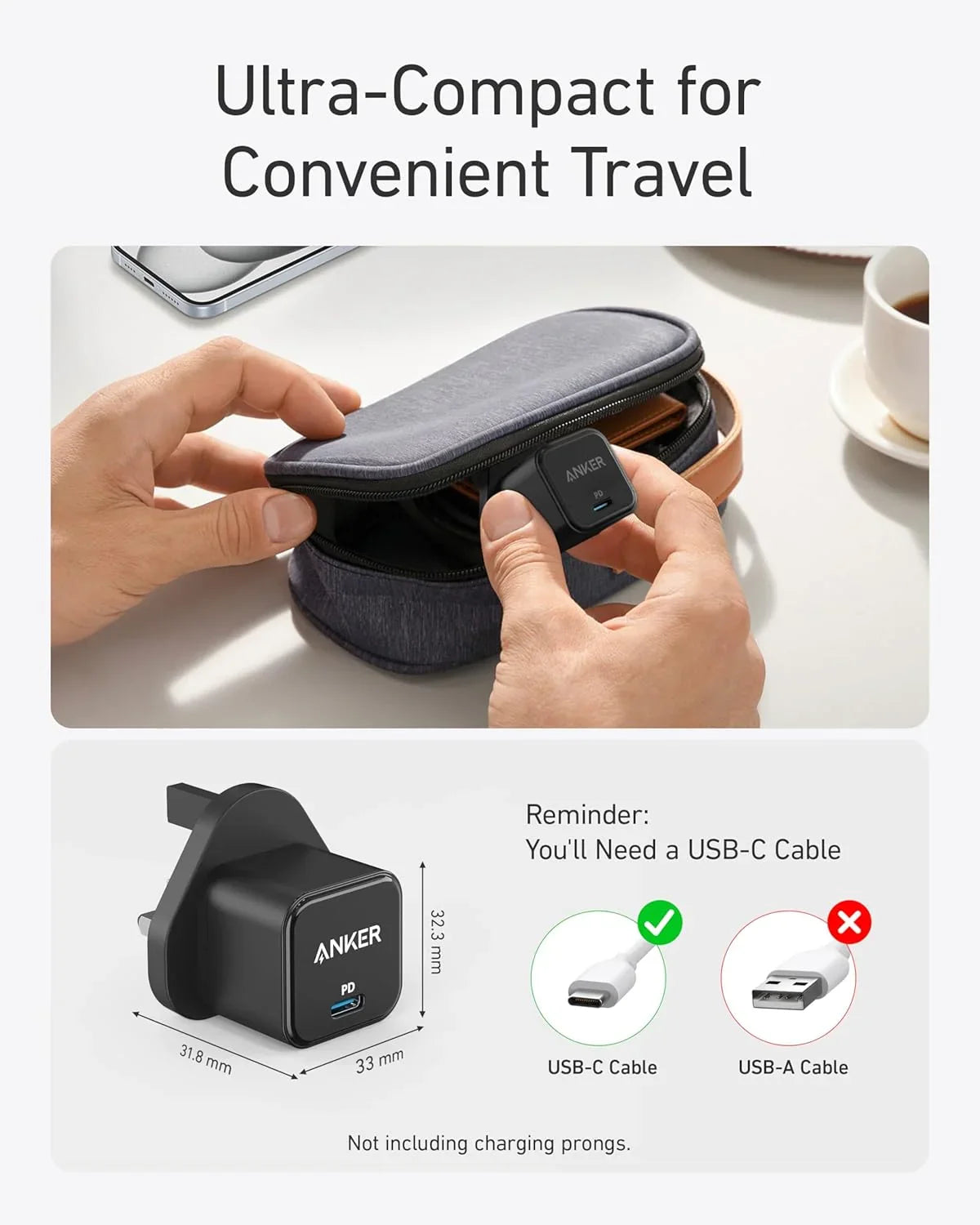 Anker Original 20W PD Fast Charger - A2149