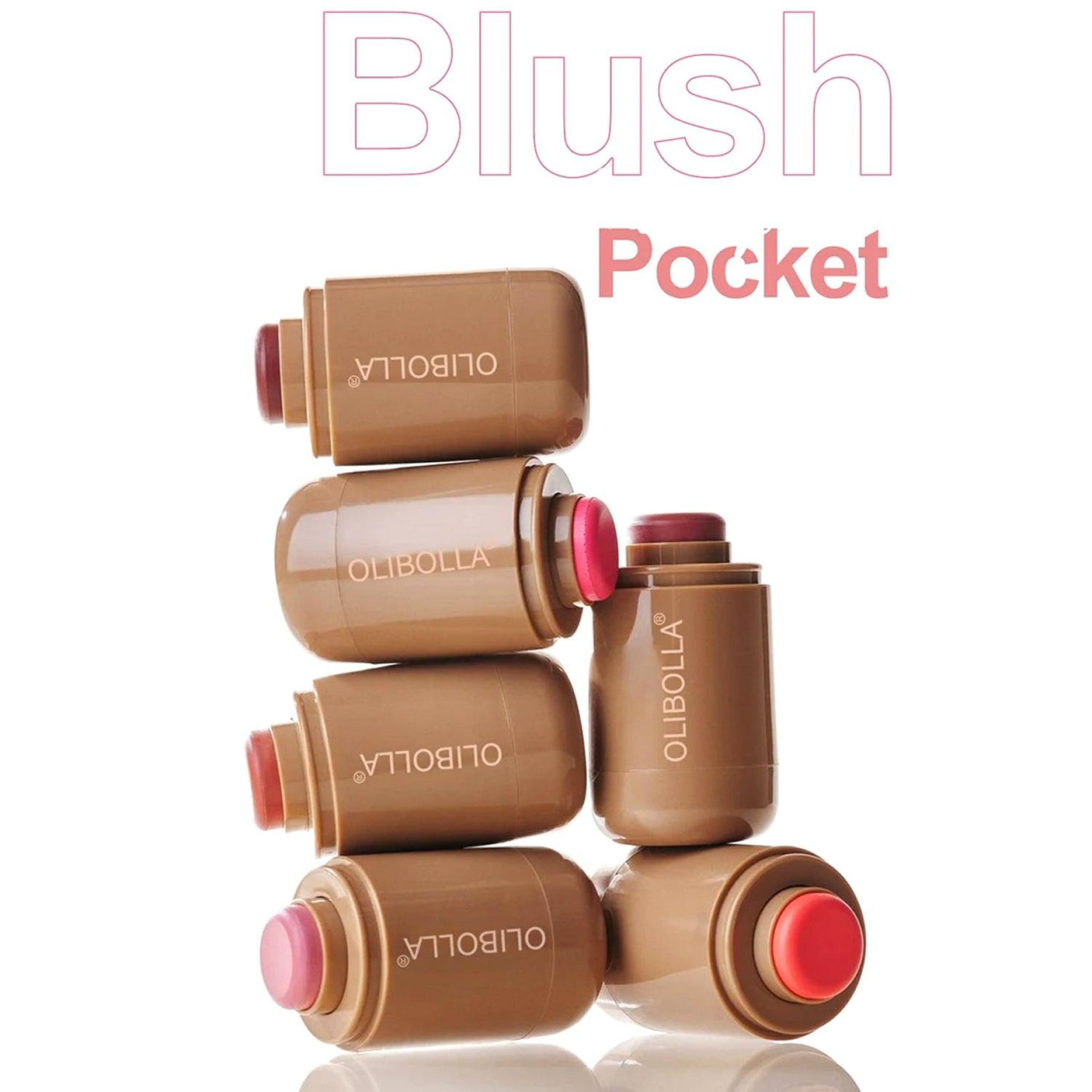 أحمر خدود OLIBOLLA Pocket Blush Stick ناعم للخدود والشفاه - 5.3 جم