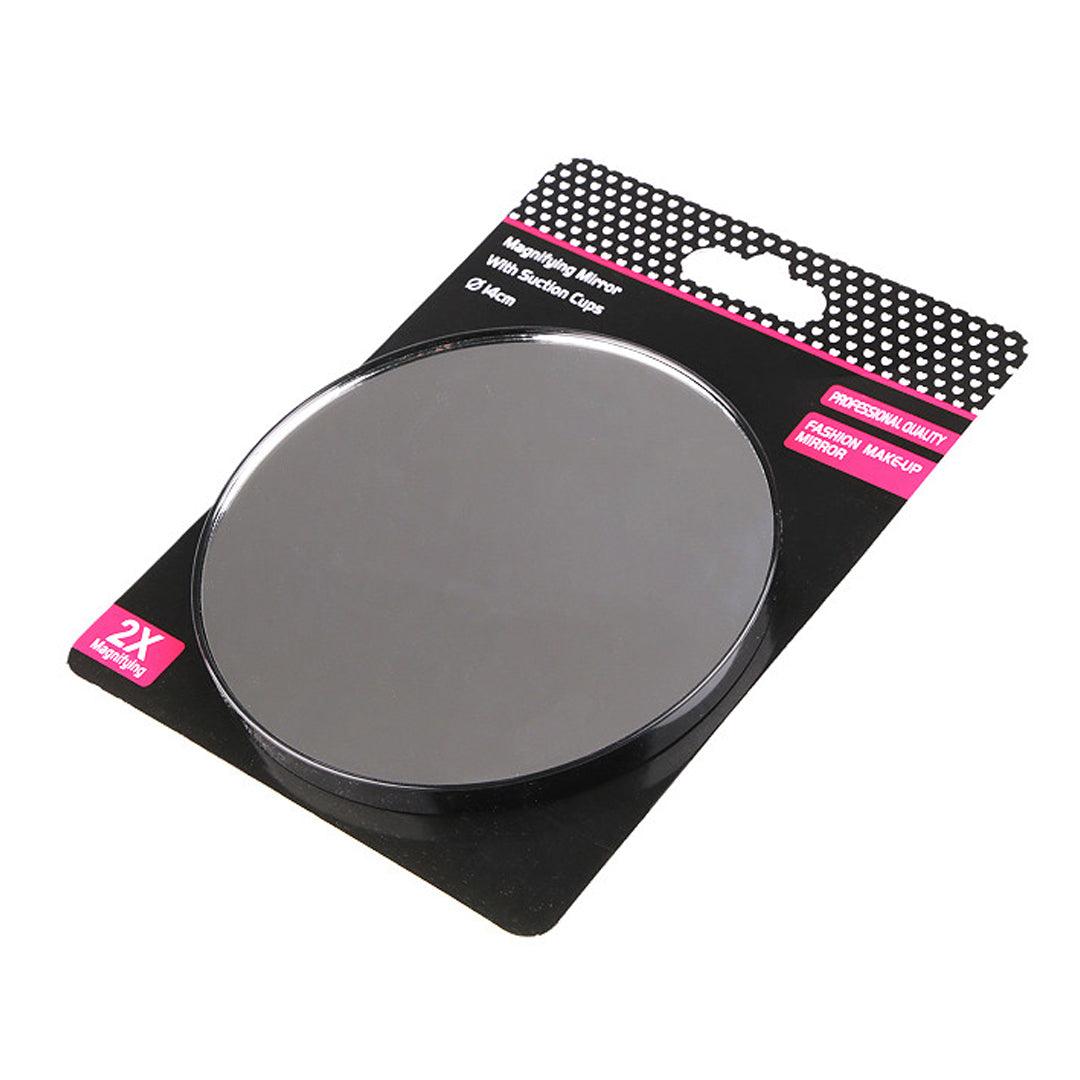 Magnifying Mirror With Suction Cups 14CM - 2X Magnifying