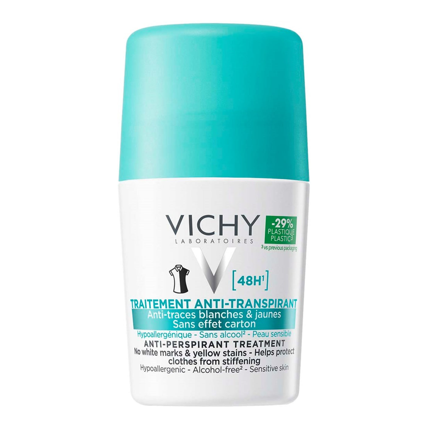 Vichy Laboratories Transpiration Intense 48H Deodorant Roll On - 50ml