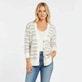 Women's Striped Long Sleeve Soft Knit (RA96)
