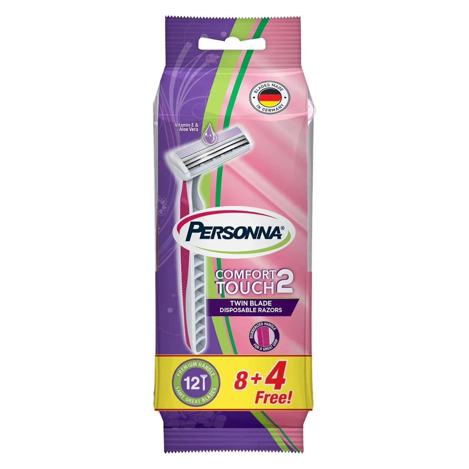 Personna Comfort Twin Blade Disposable Razors - 8+4 Free