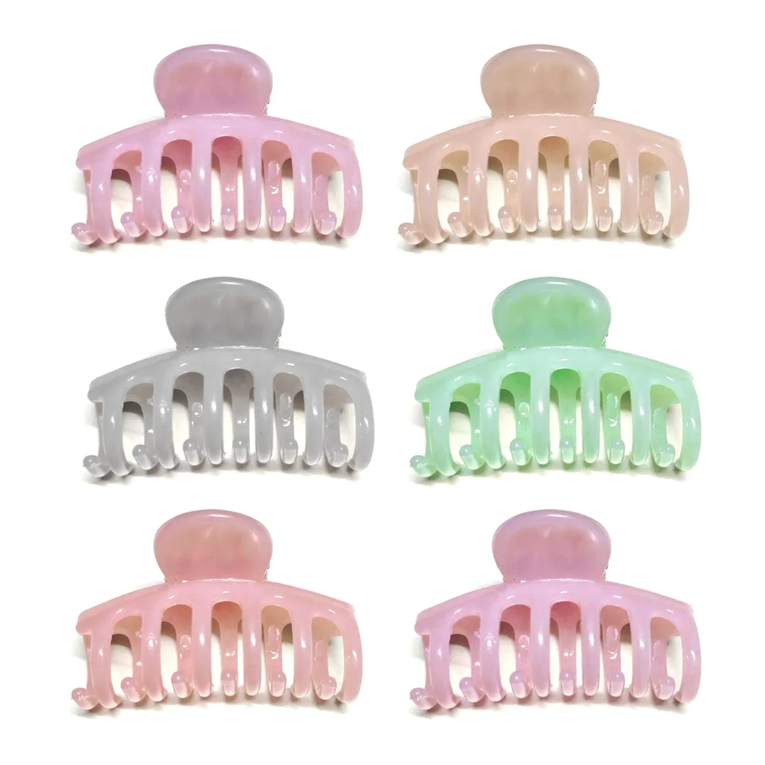 Unique Design Hair Claw Clips - 12 Pcs (KT-77C)