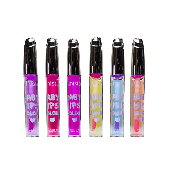 Ministar Baby Lips Color Lip Gloss - 6Pcs × 8ml