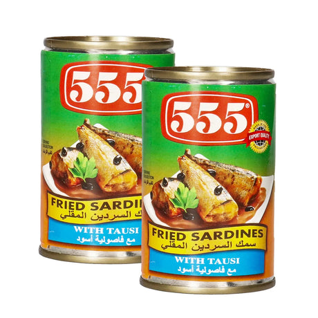 555 Fried Sardines With Tausi - 155g × 2 Pcs (Offer)