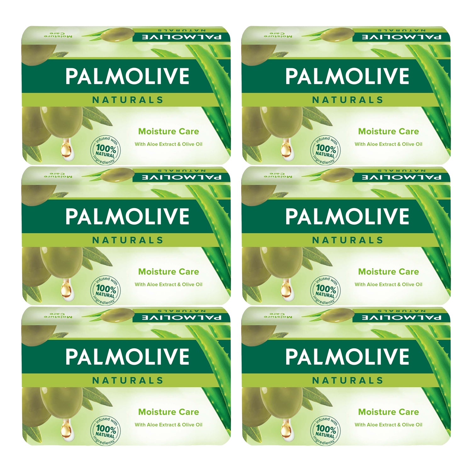 Palmolive Naturals Moisture Care Bar Soap - 6 × 150g