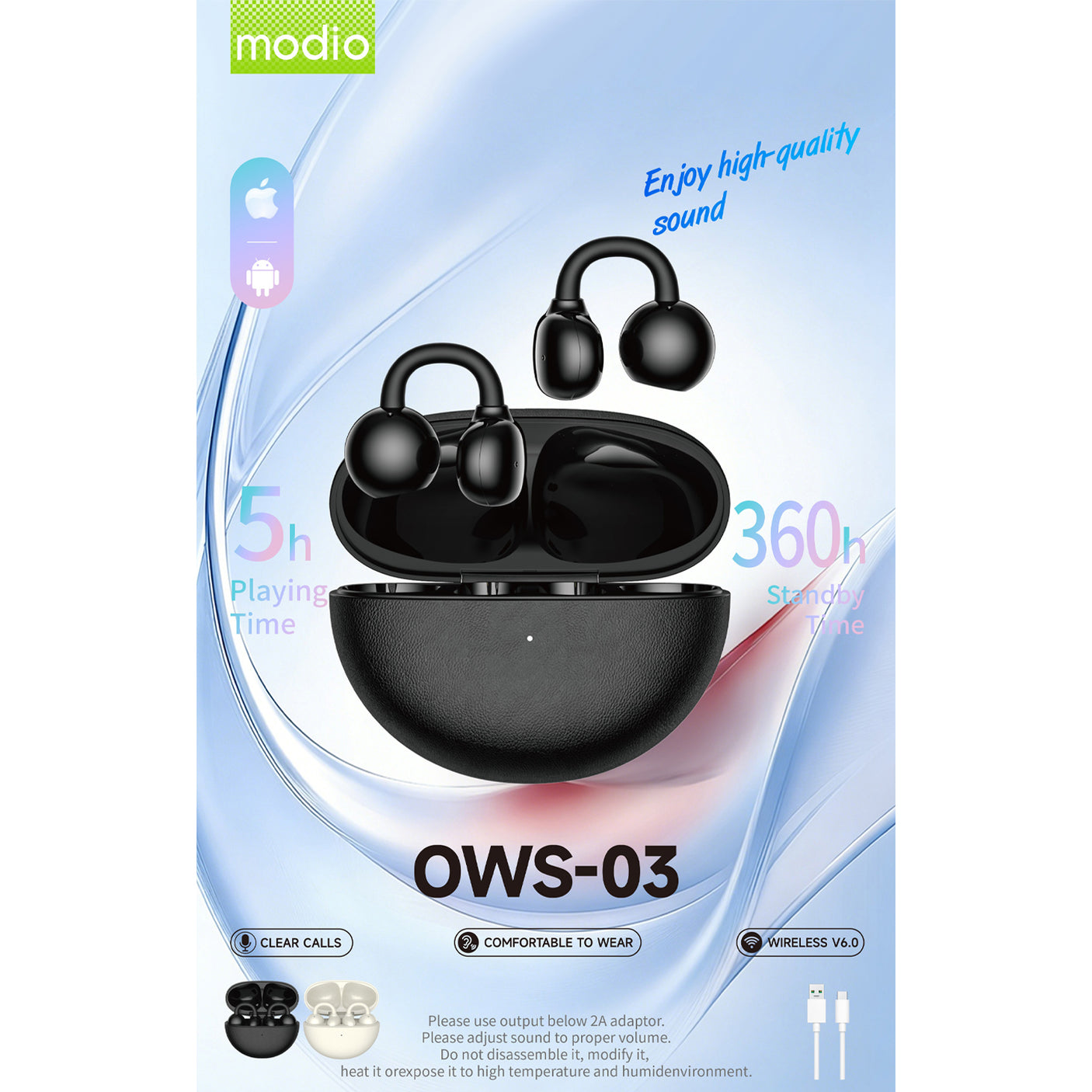 Modio Wireless Ear Clip OWS-03