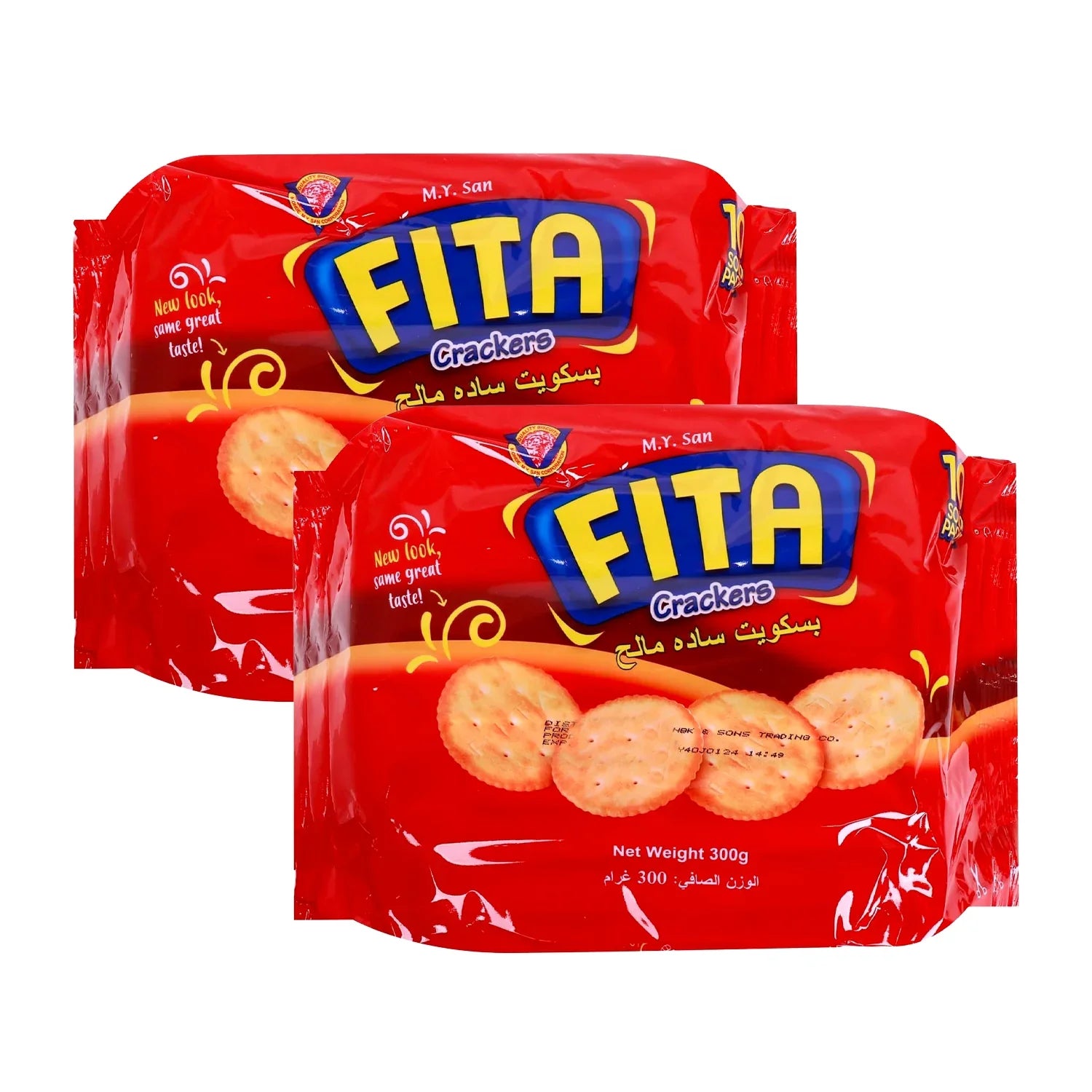 M.Y. San Fita Crackers Biscuit - 300g × 2 Pcs (Offer)