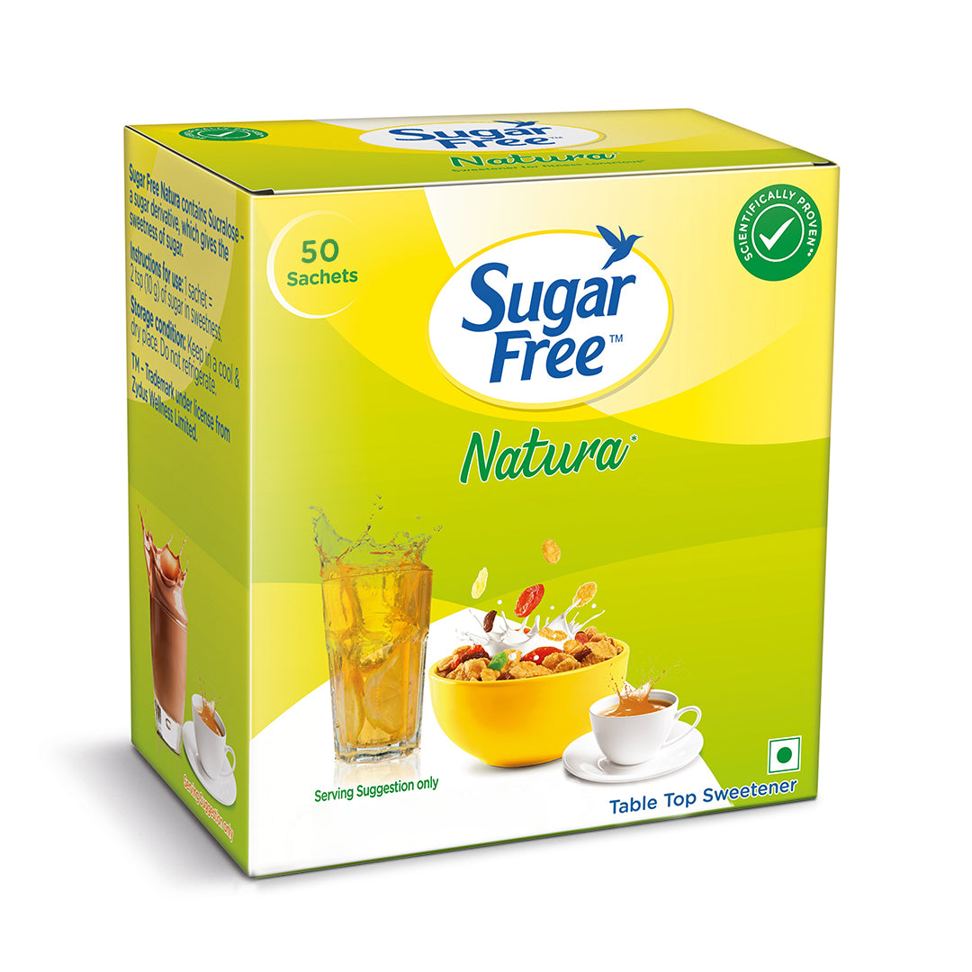 Sugar Free Natura Zero Calorie Sugar Substitute - 37.5g (50 Sachets)