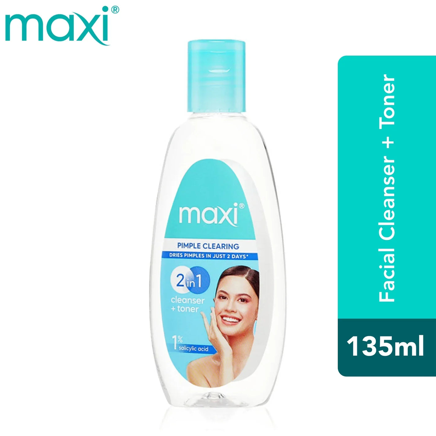 Maxi Pimple Clearing Cleanser + Toner - 135ml