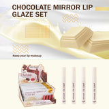 Color Castle Chocolate Mirror Lip Glaze 4 Colors Set