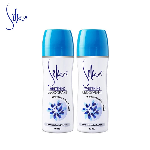 Silka Whitening Deodorant - 40 ml × 2 Pcs (Offer)