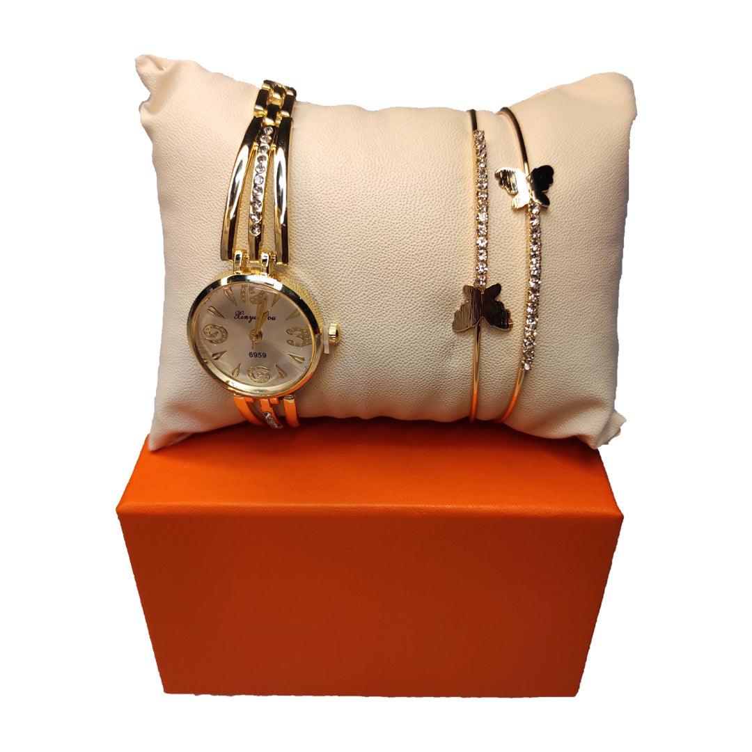 Luxury Women Wrist Watch With Bracelet - WB4