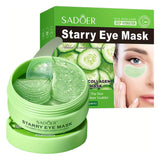 Sadoer Cucumber Collagen Starry Eye Mask - 80g (60Pcs)
