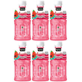 Uglobe Strawberry Juice Drink With Chew Nata De Coco - 320ml X 6 Pcs