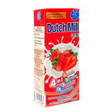 Dutch Mill Yoghurt Drink Strawberry Flavour - 180ml × 4 Pcs