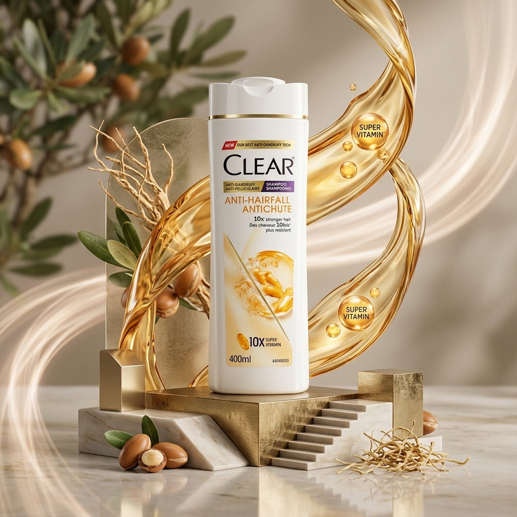 Clear Anti-Hairfall & Anti-Dandruff Shampoo - 400ml