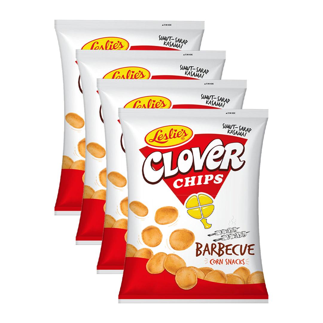 Clover Barbecue Flavored Corn Snacks 55 gm × 4 Pcs (Offer)