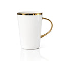 Golden Handle & Rim Ceramic Coffee Mug
