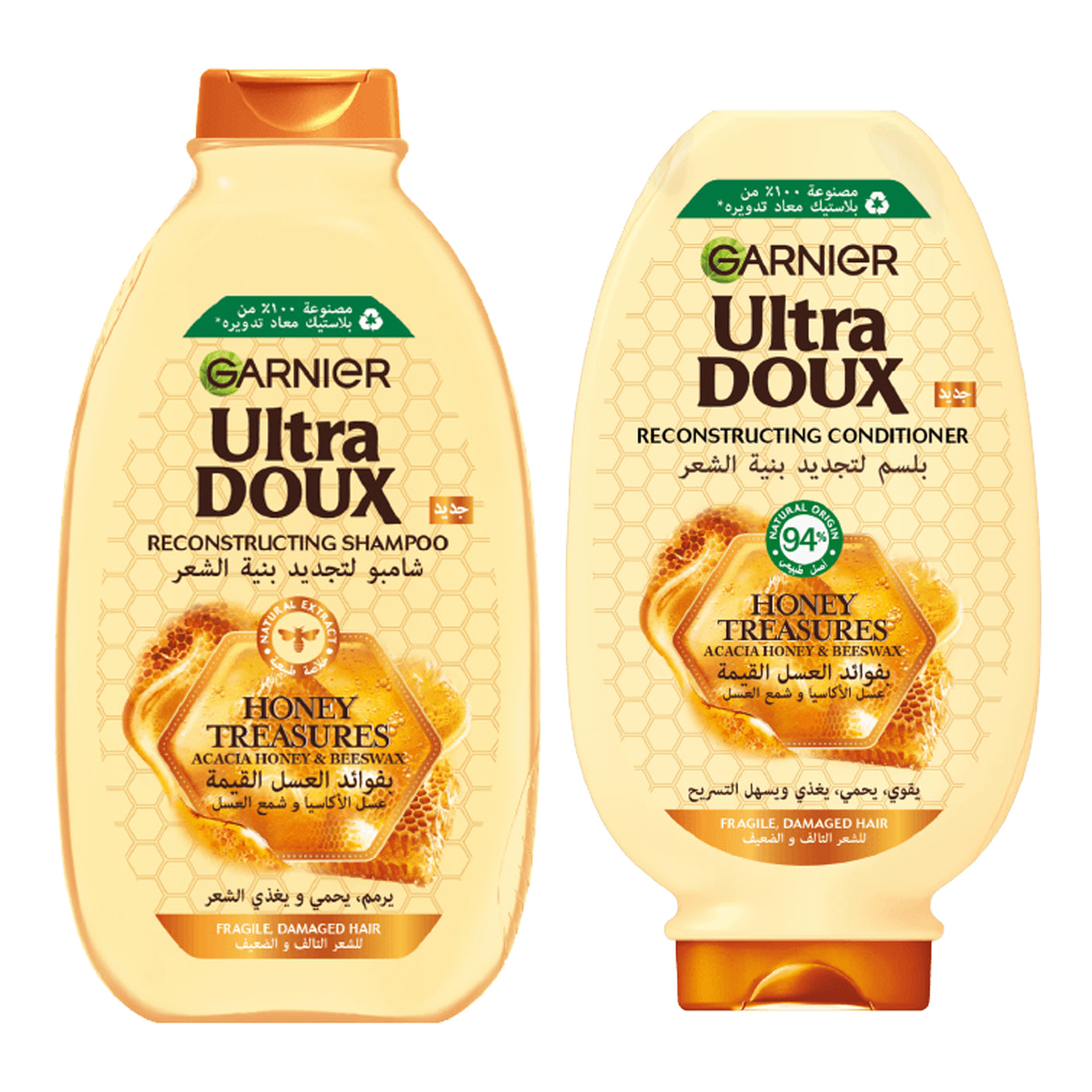 Garnier Ultra Doux Honey Treasures Shampoo + Conditioner - 400ml+360ml