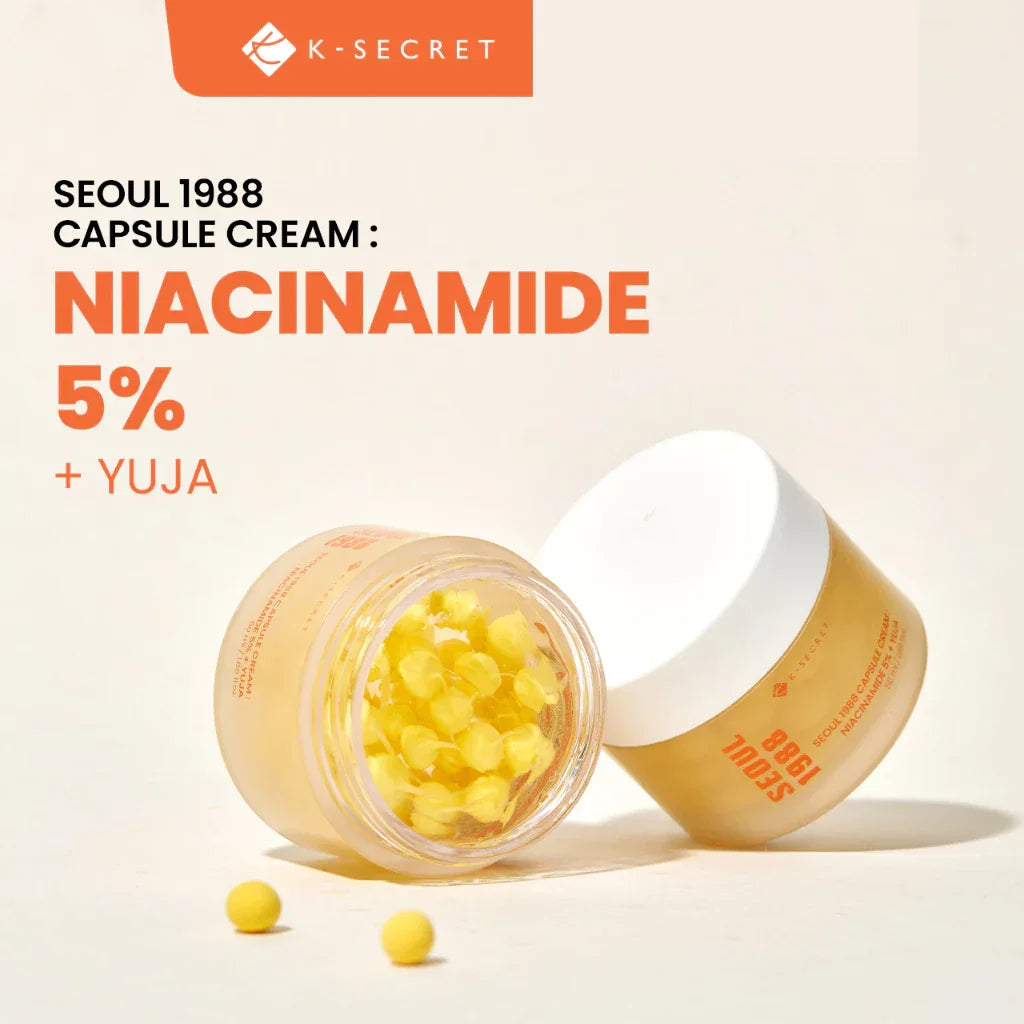 K-Secret Seoul 1988 Capsule Cream Niacinamide 5% + YUJA - 50ml