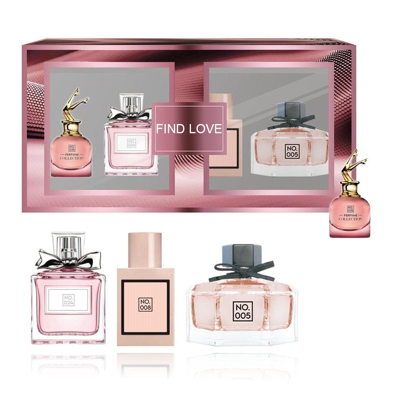 مجموعة عطور Find Love - علبة مكونة من 4 قطع (موديل 1)