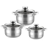 Haus Roland Stainless Steel Cookware 6 Pcs Set HR131-2
