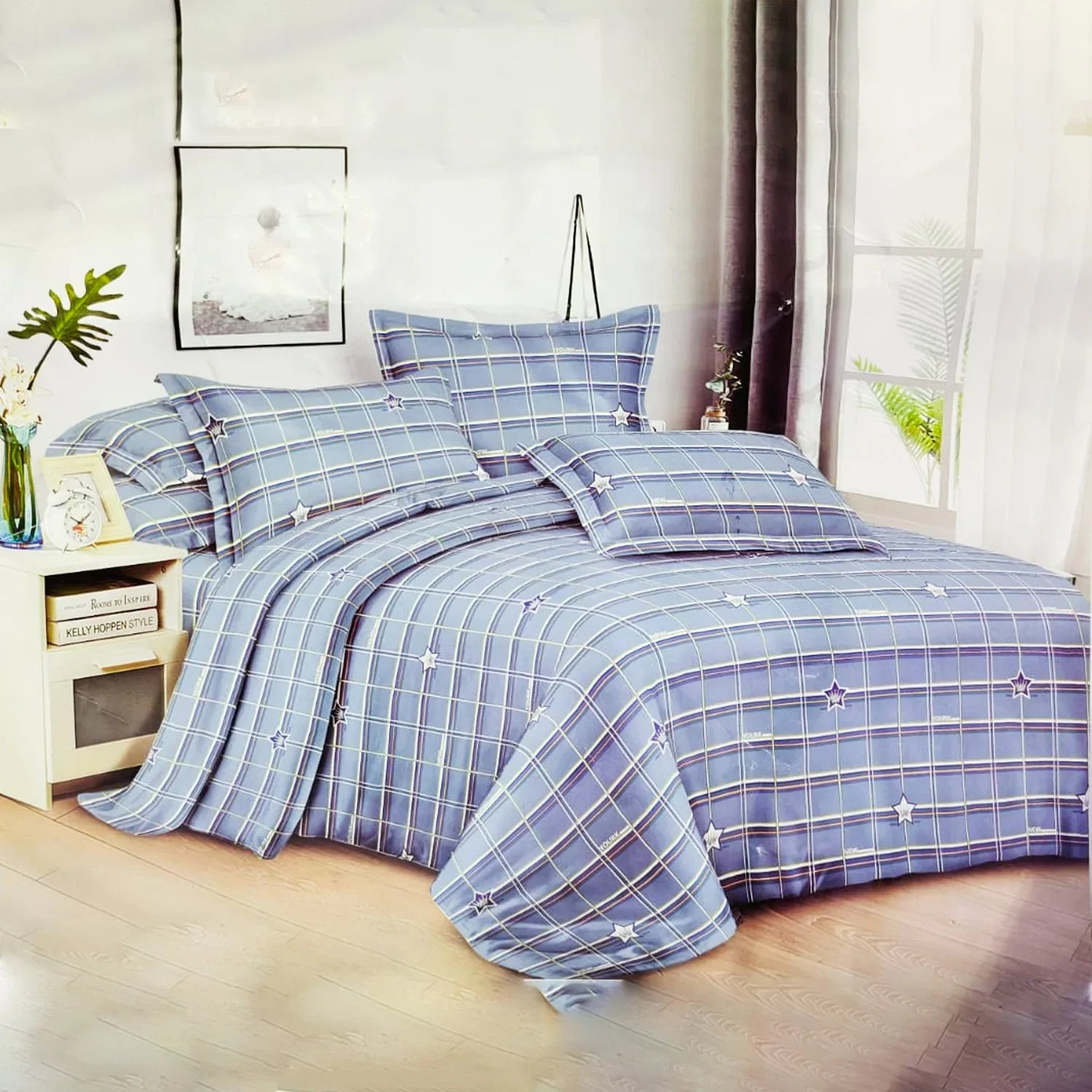 High Quality Bed Sheet With 2 Pillowslip - 200 x 230 CM