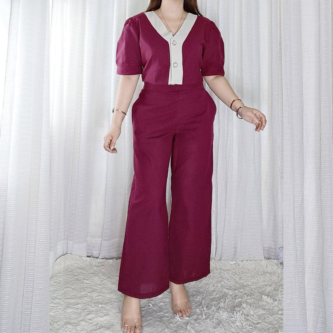 Claudia Shirt & Pants Set KU-431