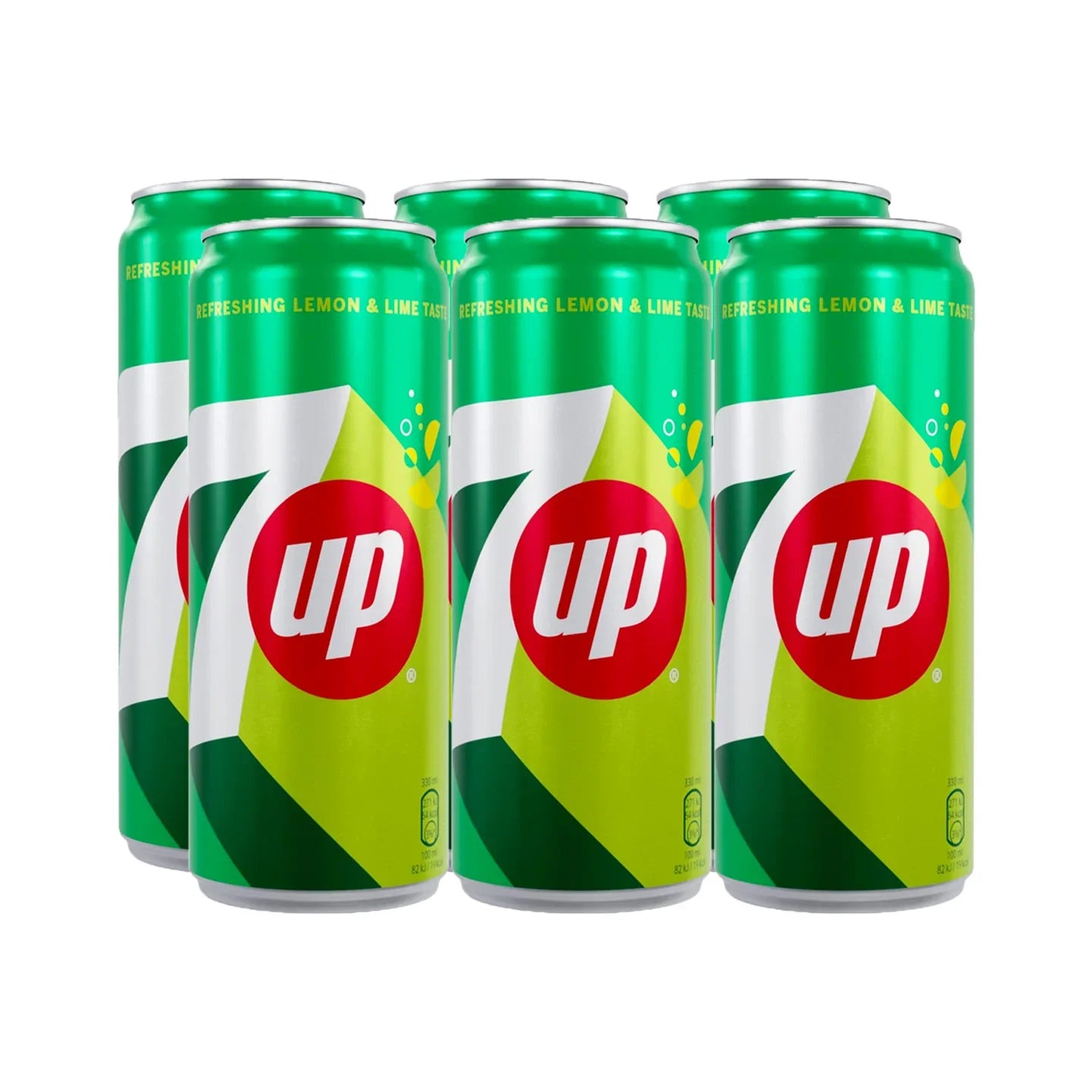 عرض علب مشروبات غازية سفن أب - 250 مل (5+1)