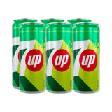 7UP Carbonated Soft Drink Cans - 250ml (5+1) Offer