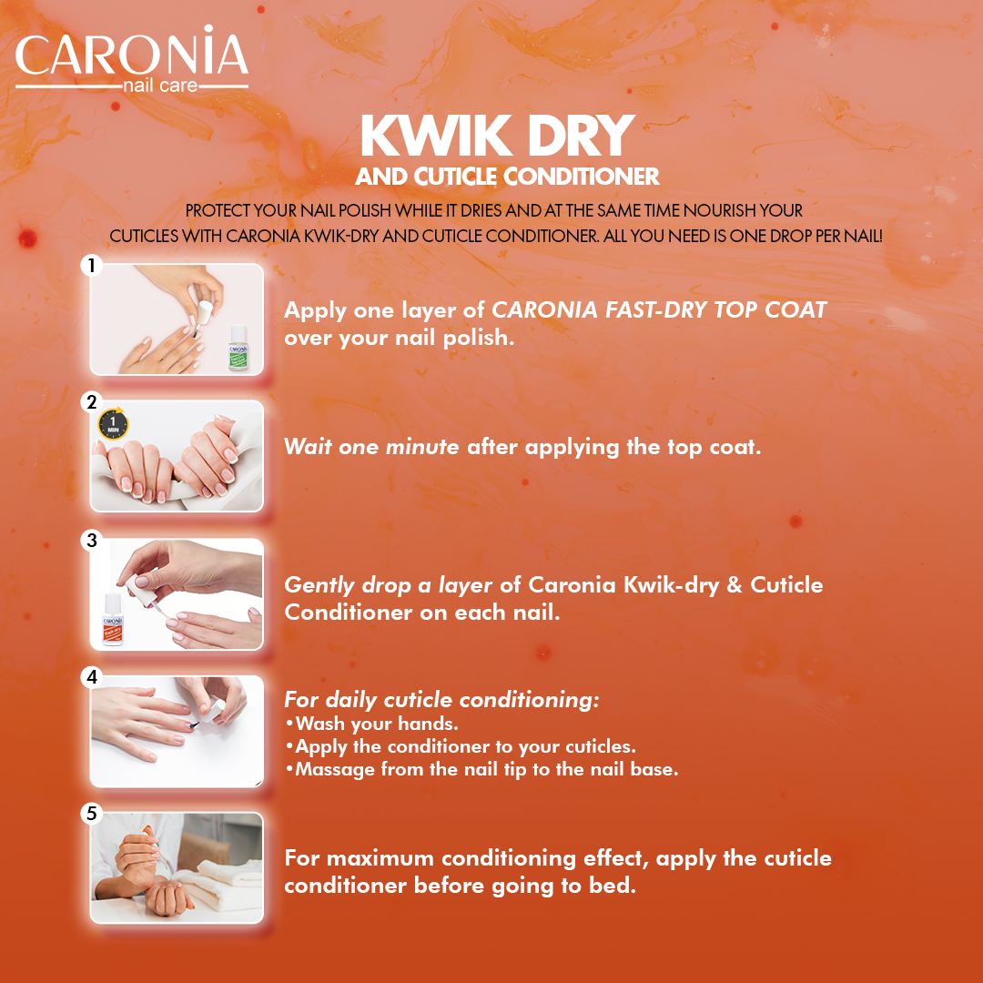 Caronia Nail Care Kwik-Dry & Cuticle Conditioner - 30ml