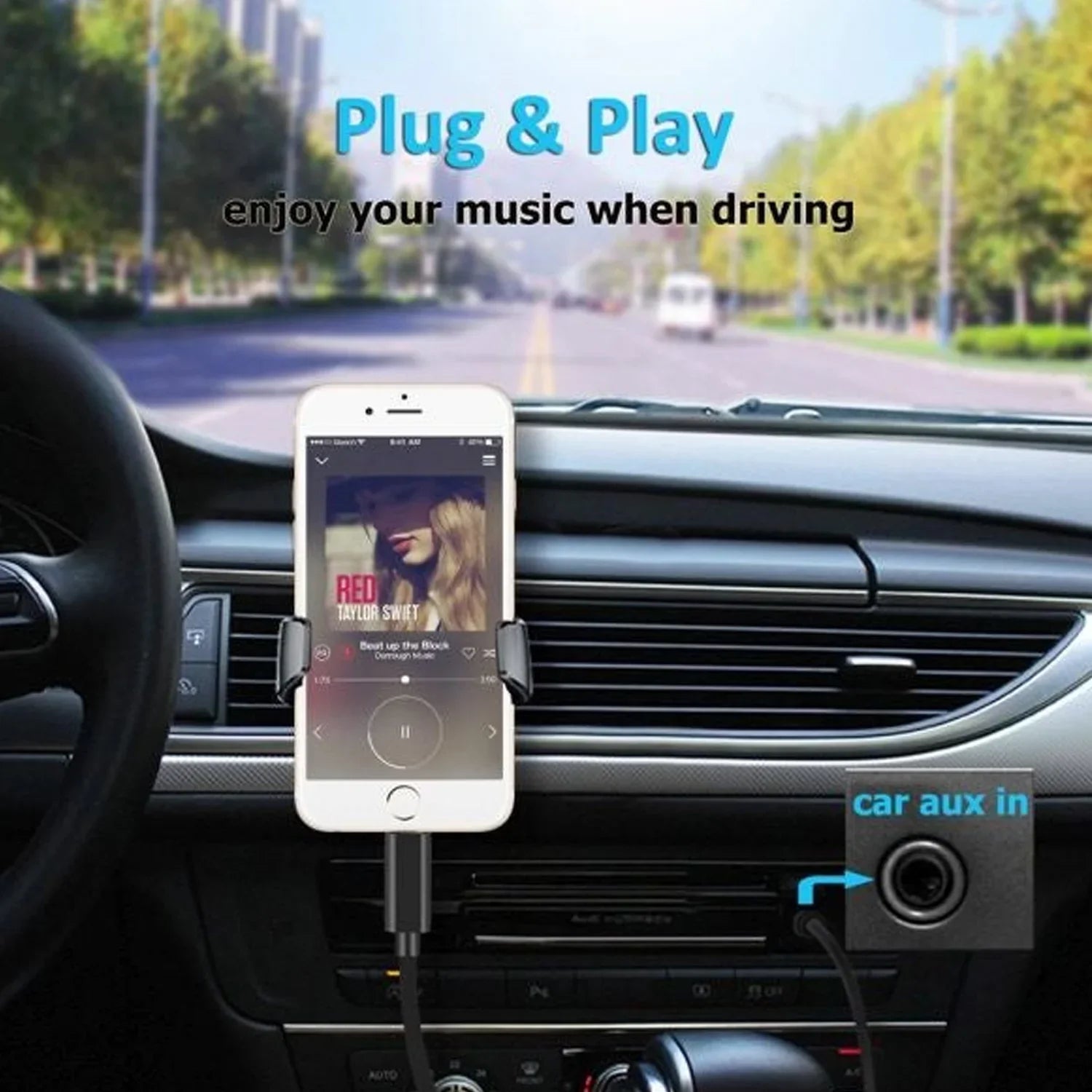 Lightning To 3.5mm Audio Aux Cable - MH021