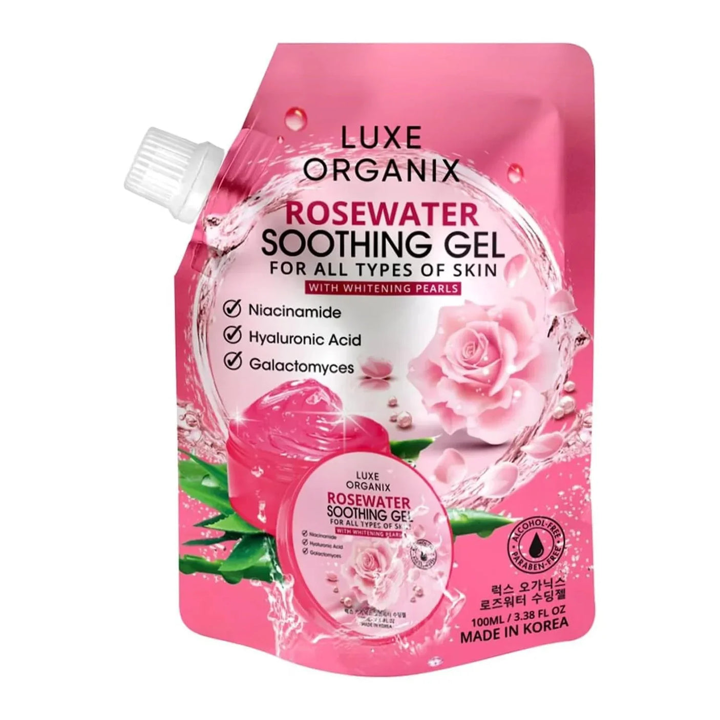 Luxe Organix Rosewater Soothing Gel Korea - 100ml