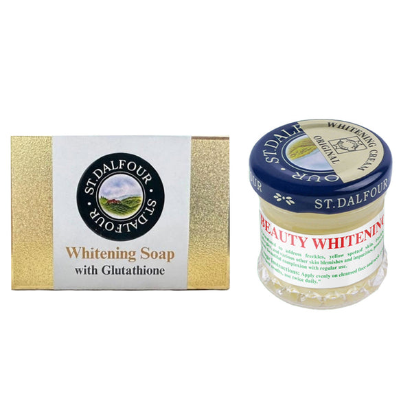 St Dalfour Beauty Whitening Cream & Soap - 50g + 135g