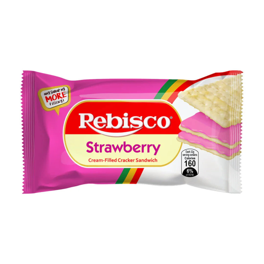 Rebisco Strawberry Filled Cracker Sandwich - 10 x 32g (2Pcs Promo Pack)