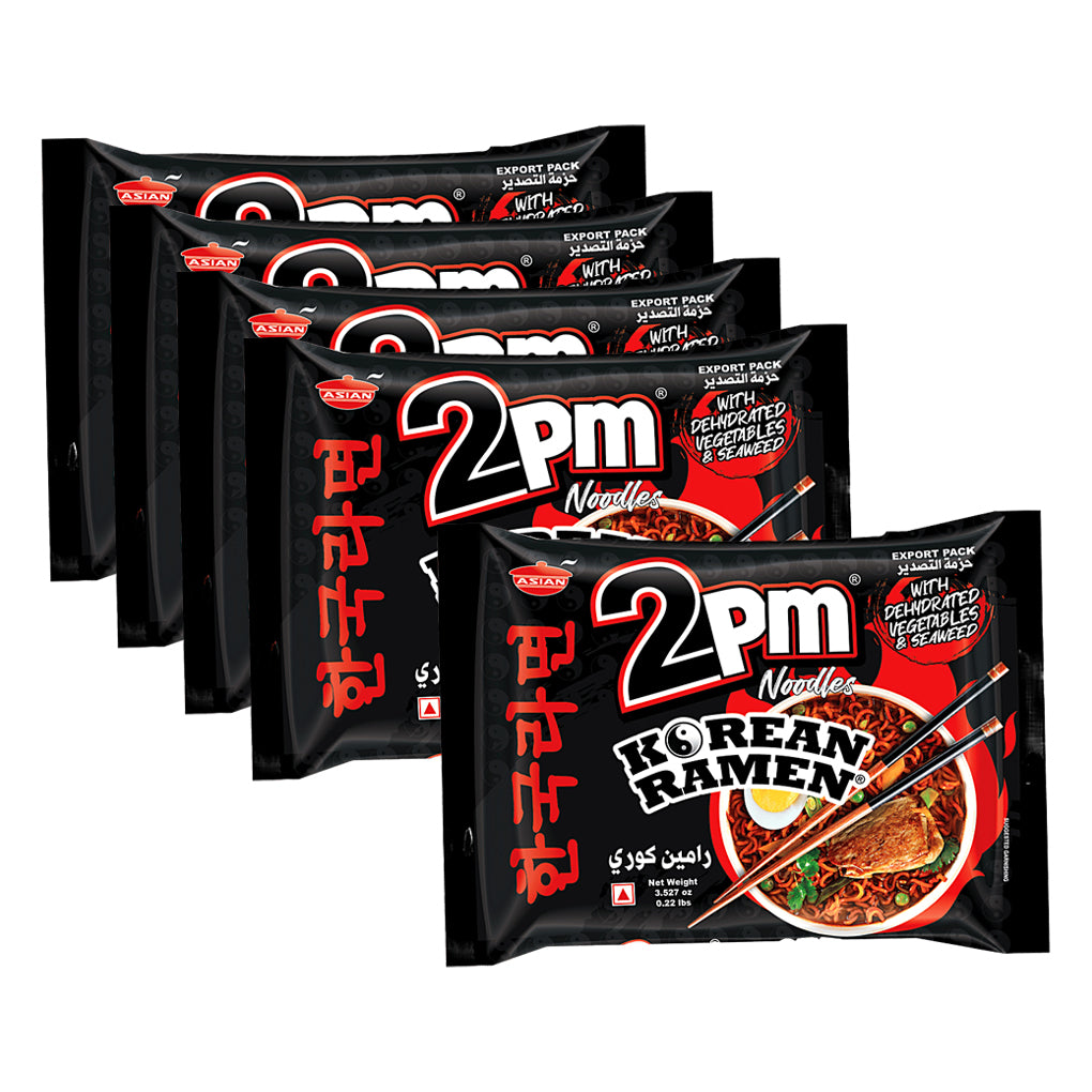 2PM Korean Ramen Instant Noodles - 5Pcs × 100g