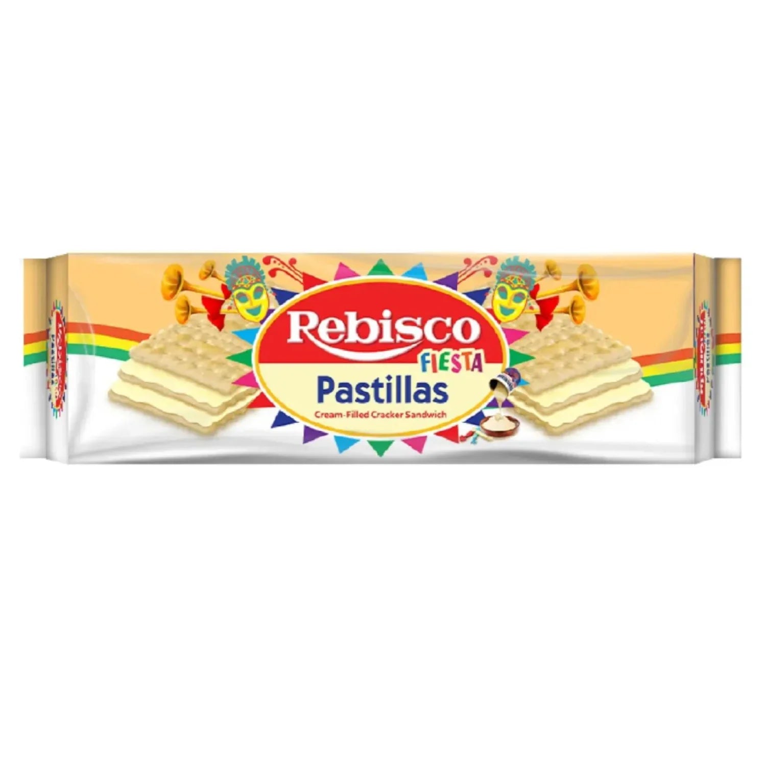 Rebisco Fiesta Pastillas Cream-Filled Cracker Sandwich - 320g