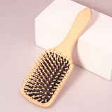 فرشاة شعر هوائية بمشط خشبي (صغير)