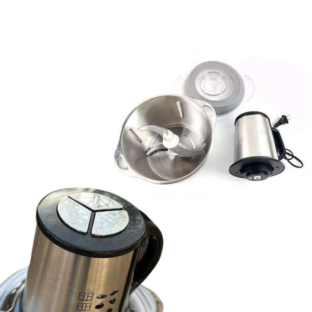 Food Processor Stainless Steel Meat Blender Food Chopper - 3L