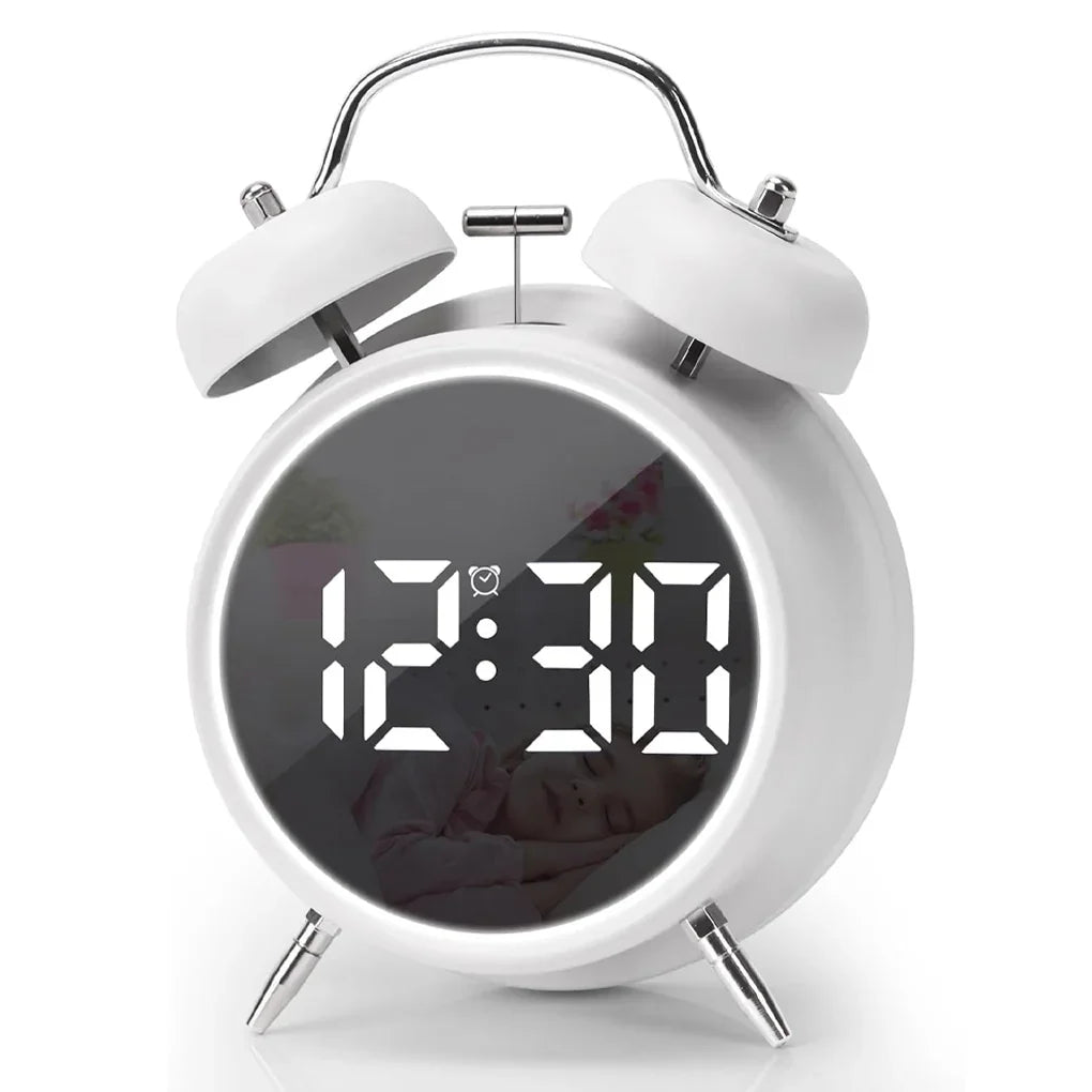 ساعة المنبه ذات الجرس المزدوج HL-8896-1 بشاشة عرض LED من HL-8896-1
