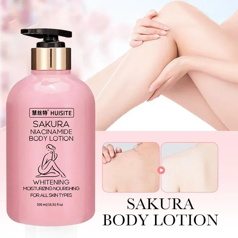 HUISITE Sakura Niacinamide Body Lotion - 500ml
