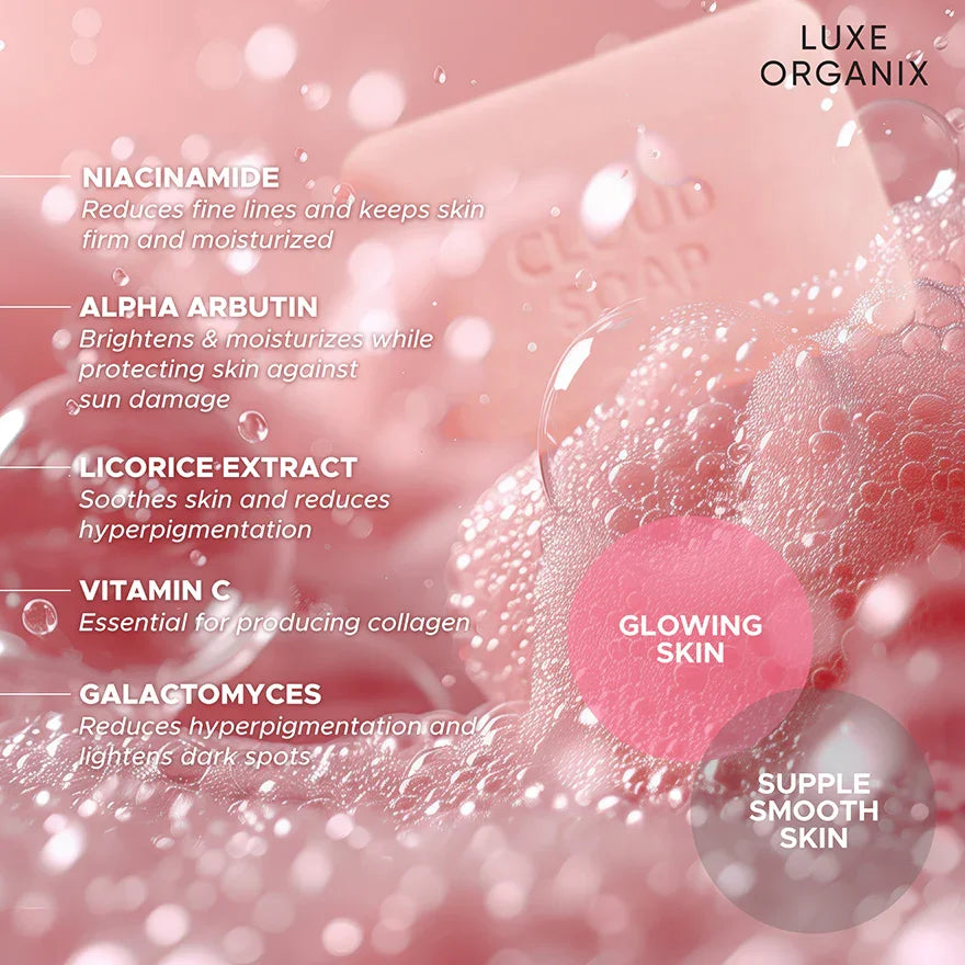 Luxe Organix Niacinamide Cloud Soap - 180g