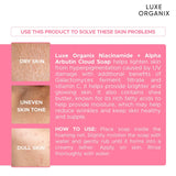 Luxe Organix Niacinamide Cloud Soap - 180g