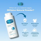 Deoplus Natural Tri-Active System Deodorant Powder - 80g