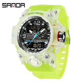 SANDA Unisex Analog-Digital Sports LED Watch - #3353